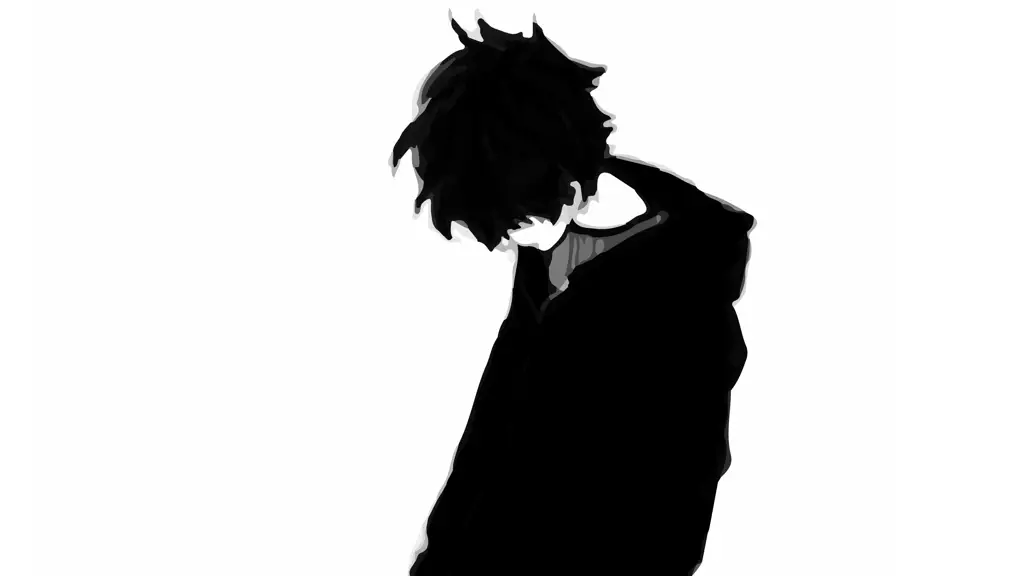 Kesedihan seorang anak laki-laki dalam dunia anime Gambar anak laki-laki anime yang sedang menangis sedih