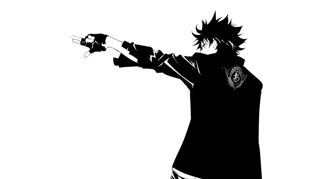 Latar Anime Monokromatik Gambar latar belakang anime hitam putih yang dramatis