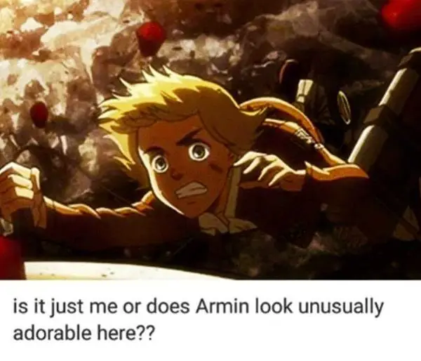 Armin Arlert Jenaka Gambar Armin Arlert versi lucu dan jenaka dari Attack on Titan