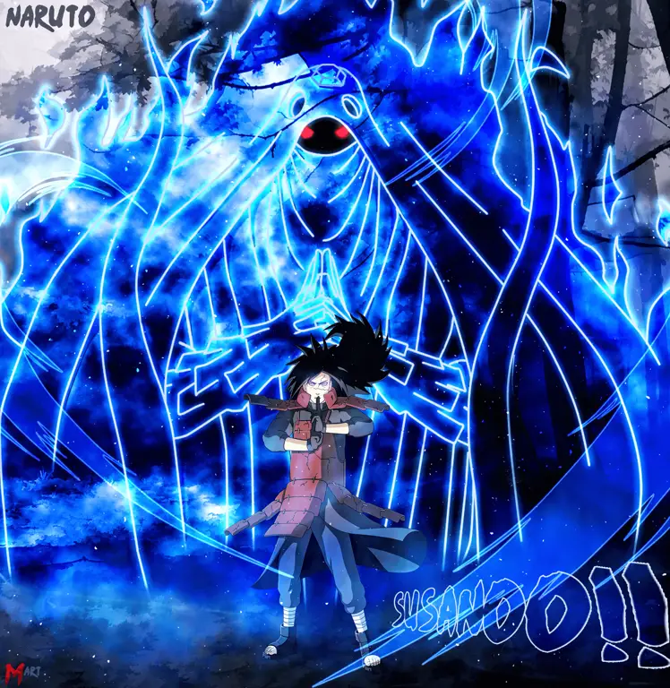 Wallpaper Madara Uchiha Susanoo Gambar Madara Uchiha dengan Susanoo