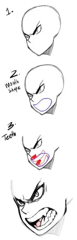 Belajar Menggambar Ekspresi Marah Tutorial menggambar wajah marah ala anime