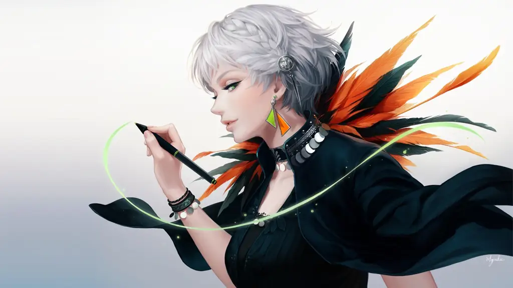 Gadis Anime Keren Rambut Pendek Gambar gadis anime keren dengan rambut pendek
