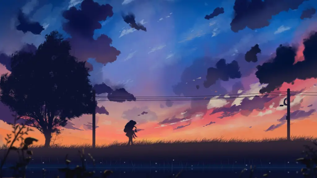 Pemandangan anime berkualitas tinggi Gambar pemandangan anime resolusi tinggi