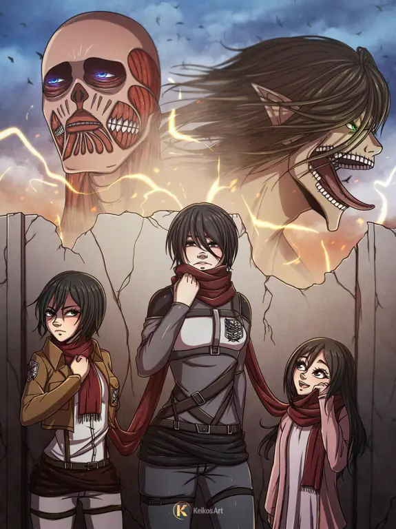 Kreativitas Penggemar Tertuang dalam Gambar Gambar fanart Attack on Titan yang dibuat penggemar
